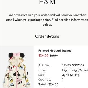 Disney Cream and Pink Character Hoodie